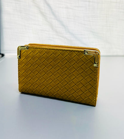 Ladies Woven Leather Wallet