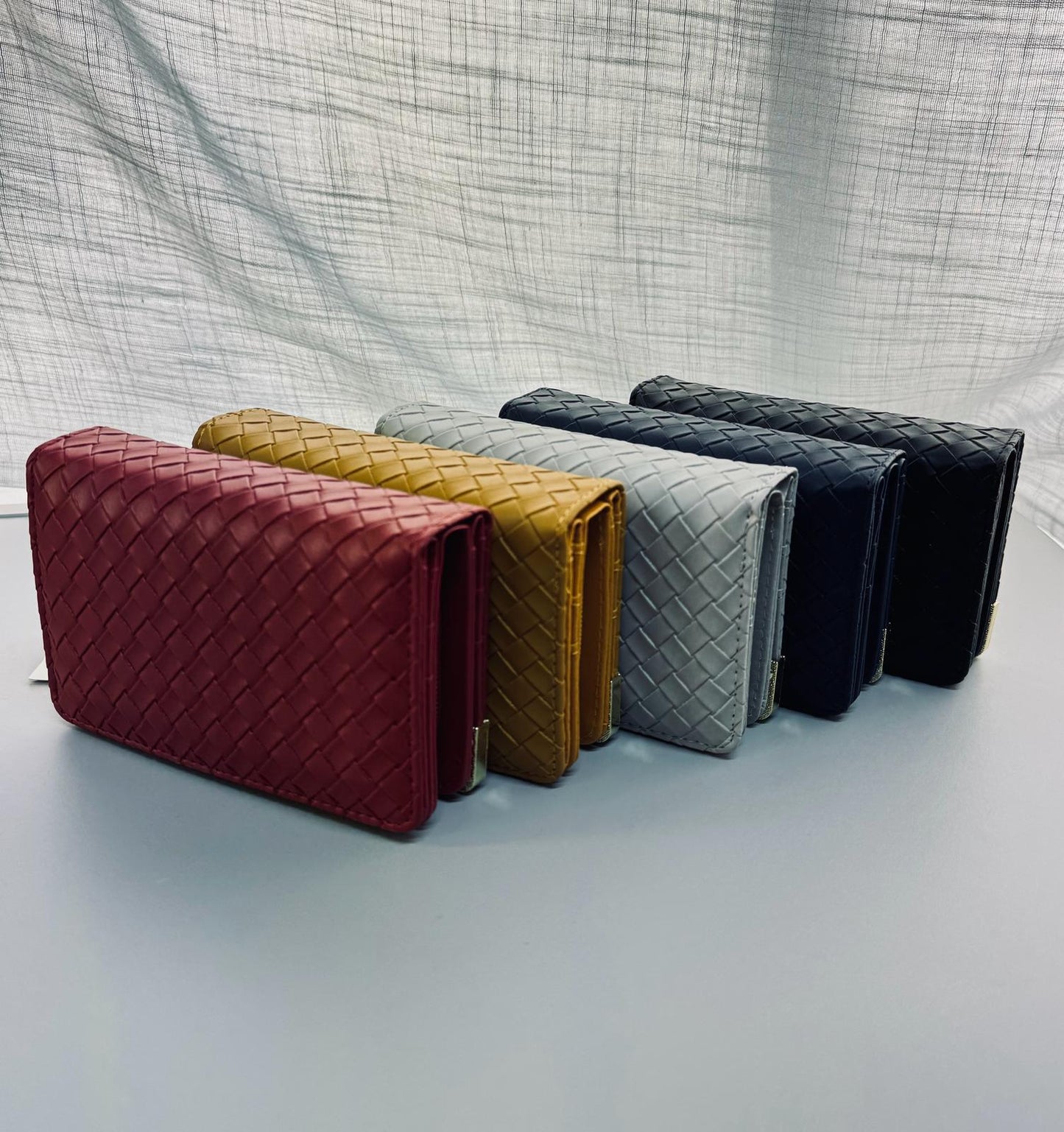 Ladies Woven Leather Wallet